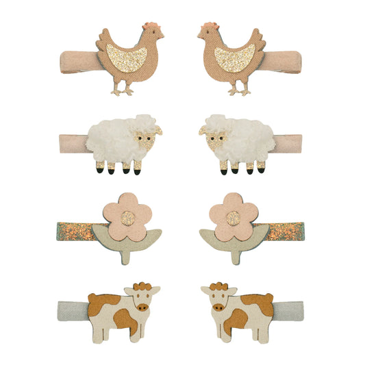 Mimi & Lula Farm animal mini clips