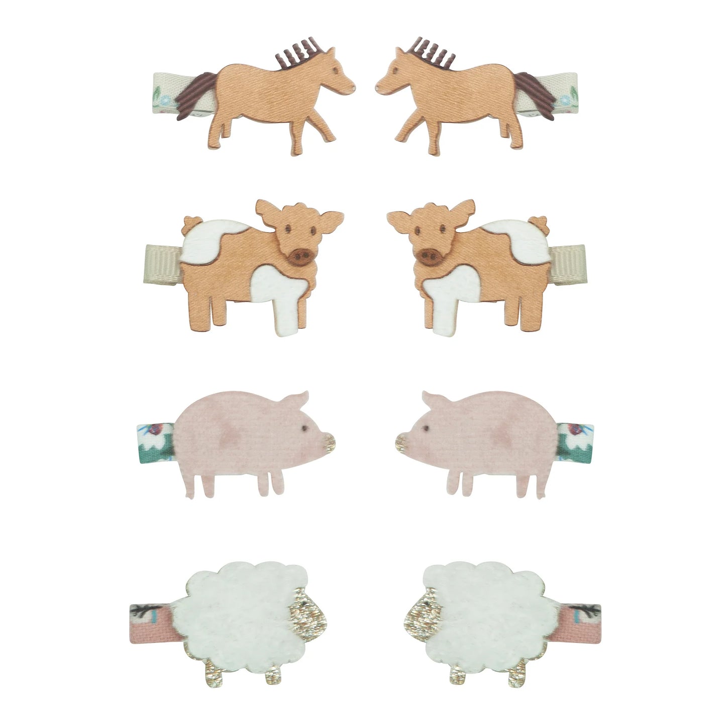 Mimi & Lula Farm animal mini clips