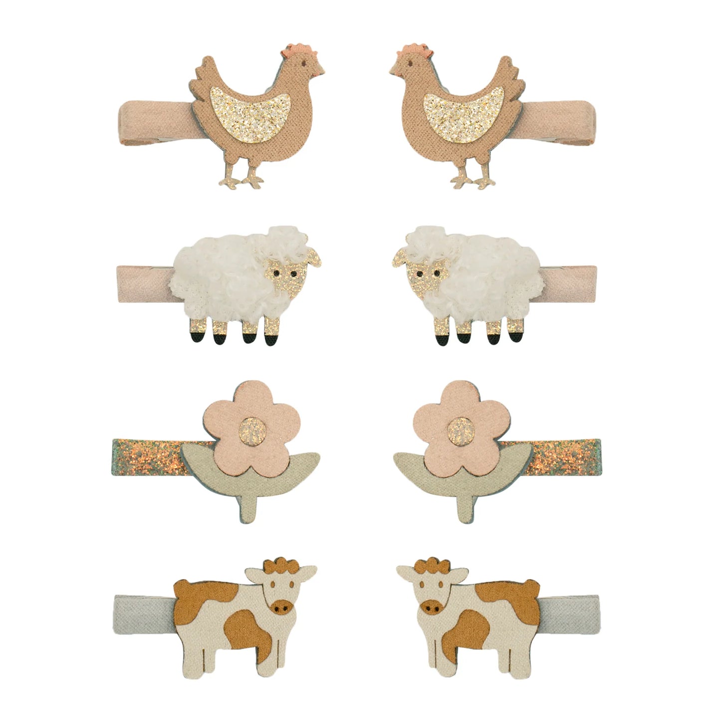 Mimi & Lula Farm animal mini clips