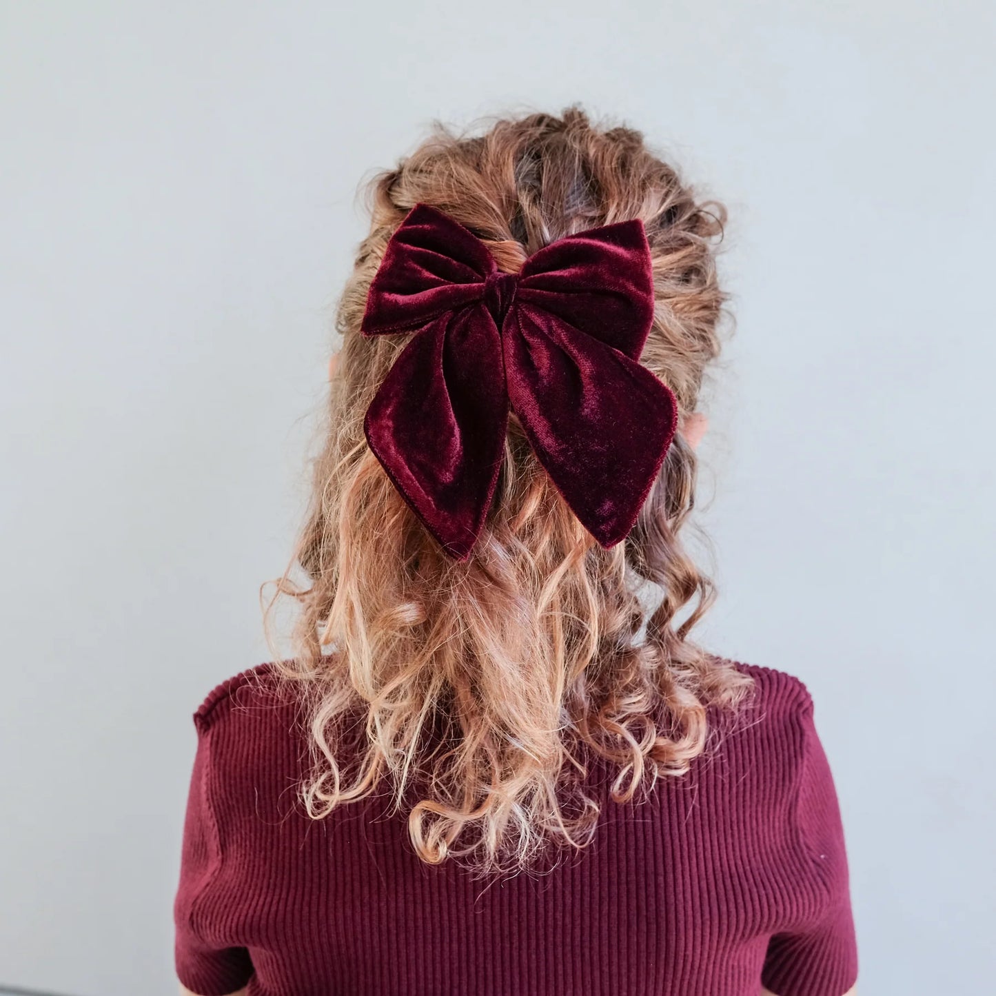 Mimi & Lula Tartan agnes bow clips - red