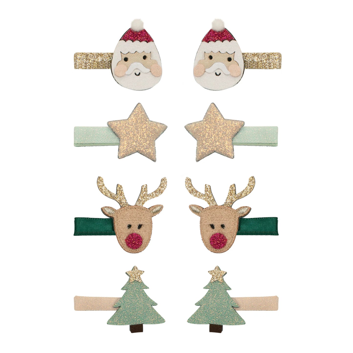 Mimi & Lula Santa & rudolph mini clips