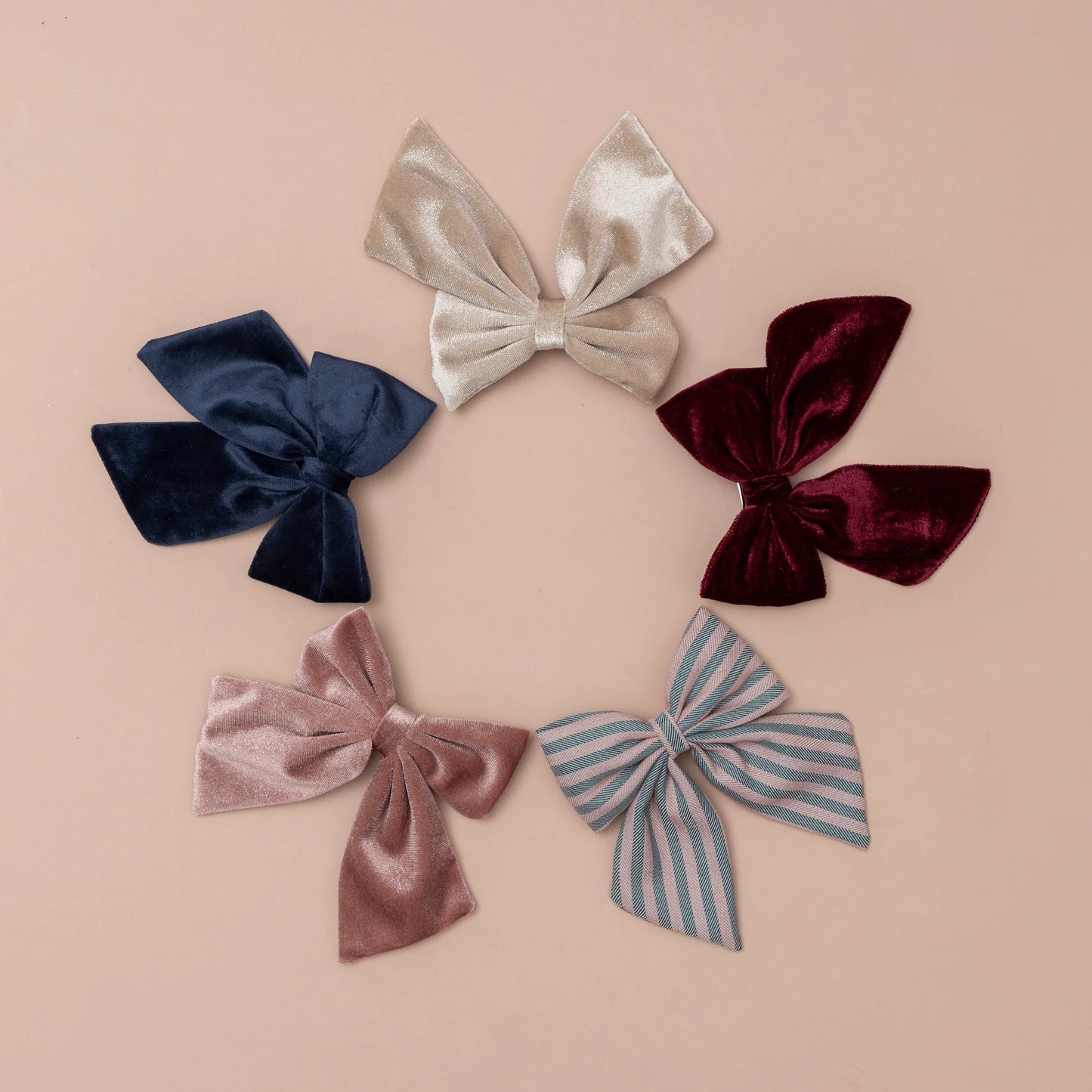 Mimi & Lula Tartan agnes bow clips - red